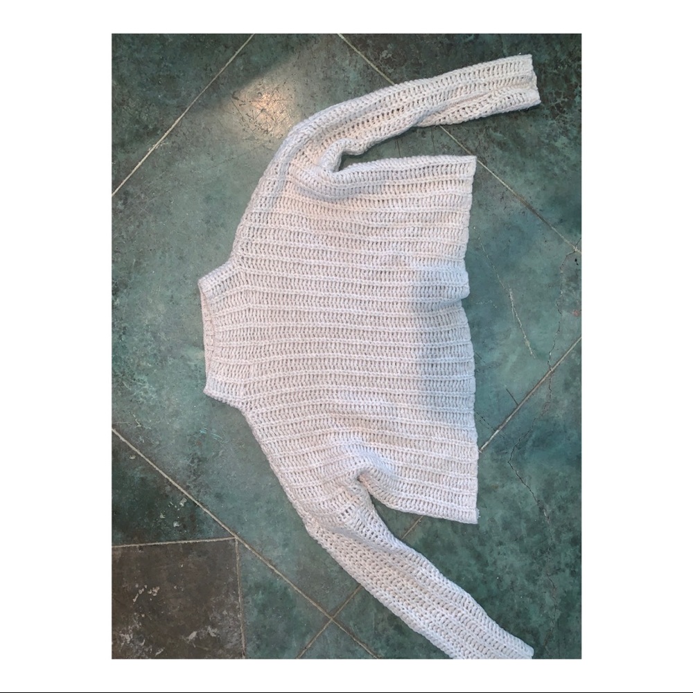 Aerie White Chunky Sweater
